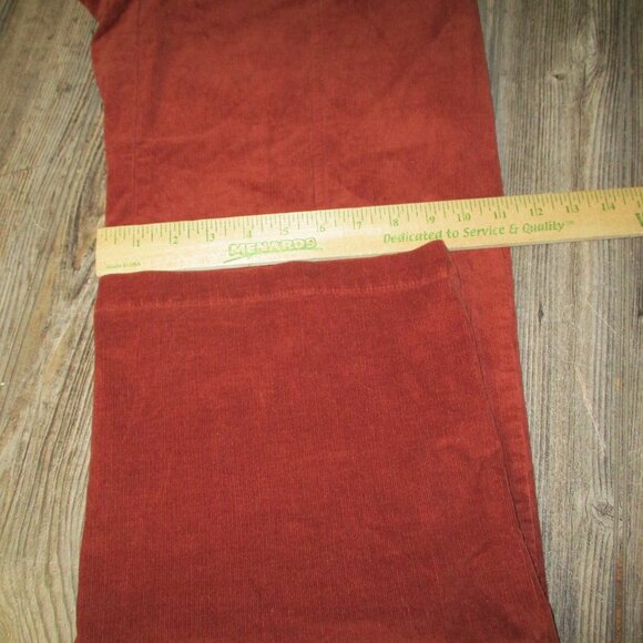 Knox Rose Womens Wide Leg Corduroy Pants Rusty Brown Sz 6 Grunge Hippie Boho - Picture 8 of 11